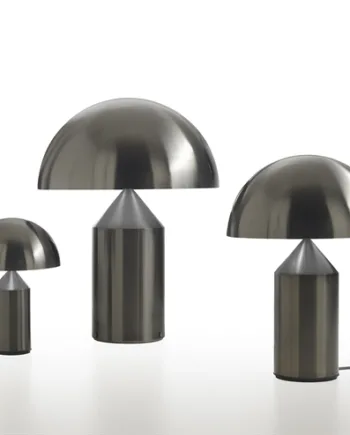 Atollo 238 Bordlampe Satin Sort Nikkel