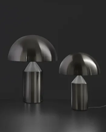 Atollo 239 Bordlampe Satin Sort Nikkel