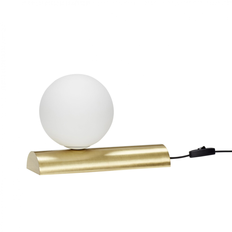 Balance Bordlampe Messing Opal Messing Glas Metal