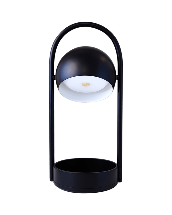 Ball Portable Batterilampe Bordlampe Sort
