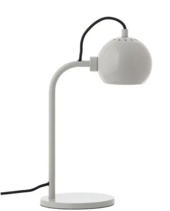 Ball Single Bordlampe Blank Pale Grey