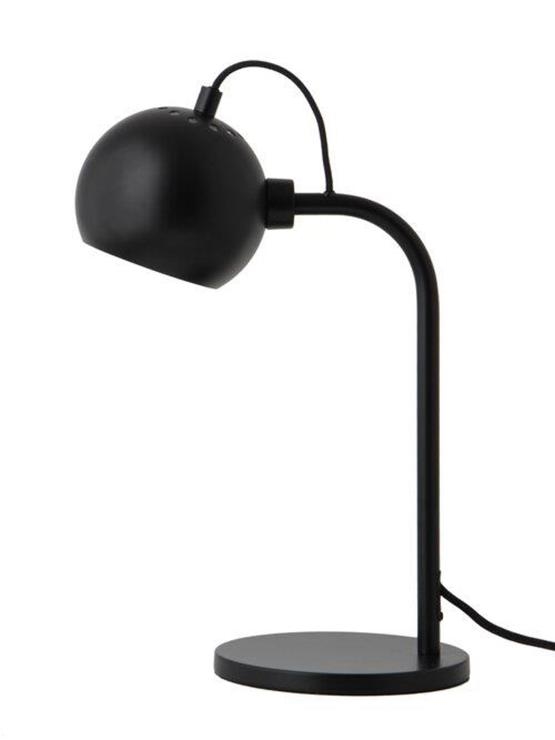 Ball Single Bordlampe Mat Sort