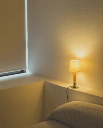 Basica Minima Bordlampe Bronze Beige