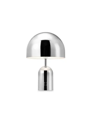 Bell Portable Bordlampe Batterilampe Sølv