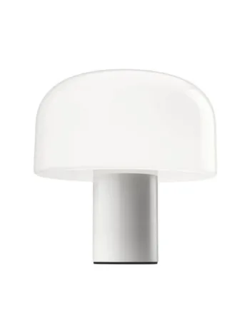 Bellhop Glas Bordlampe Hvid