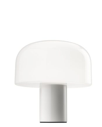 Bellhop Glas Bordlampe Hvid Flos