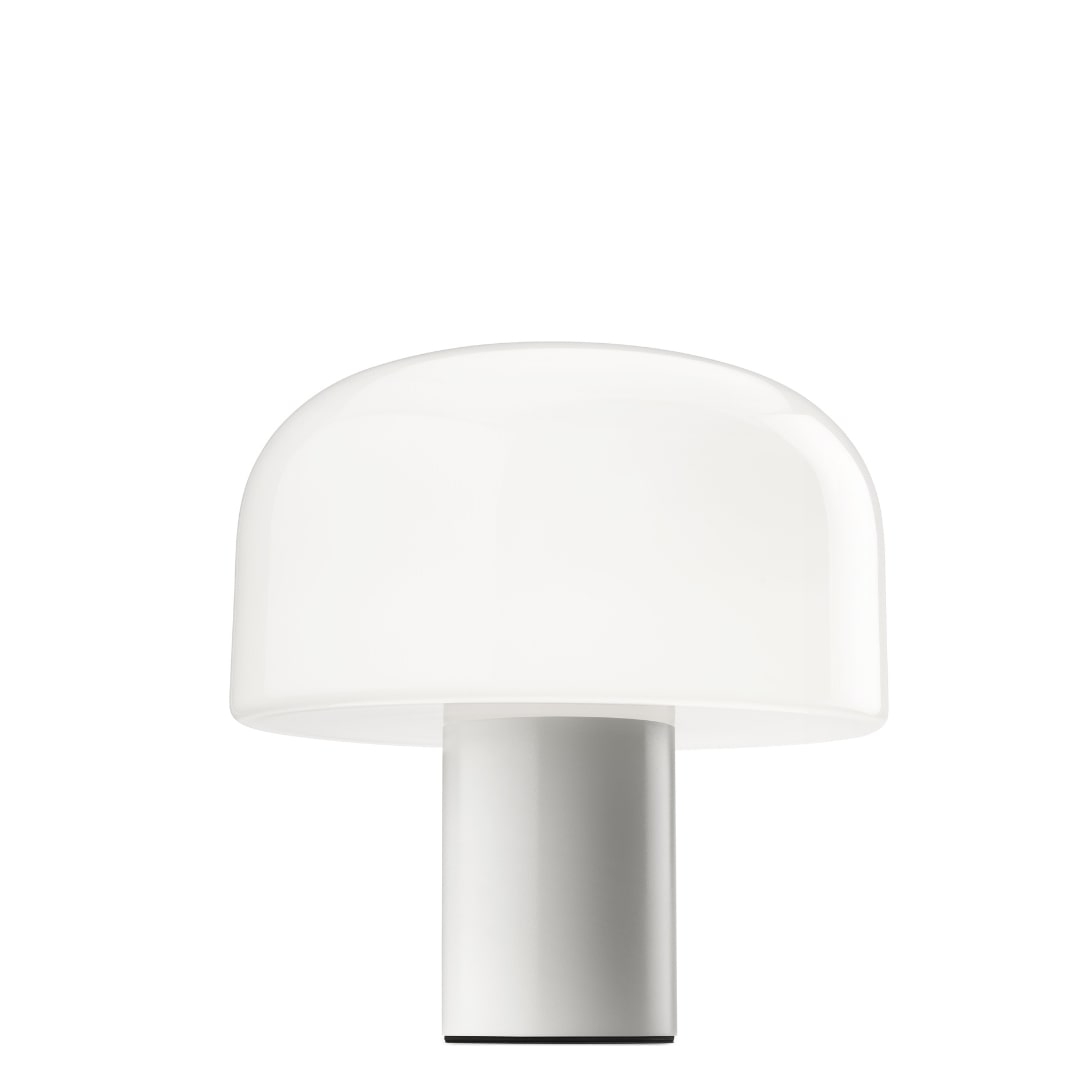 Bellhop Glas Bordlampe Hvid Flos