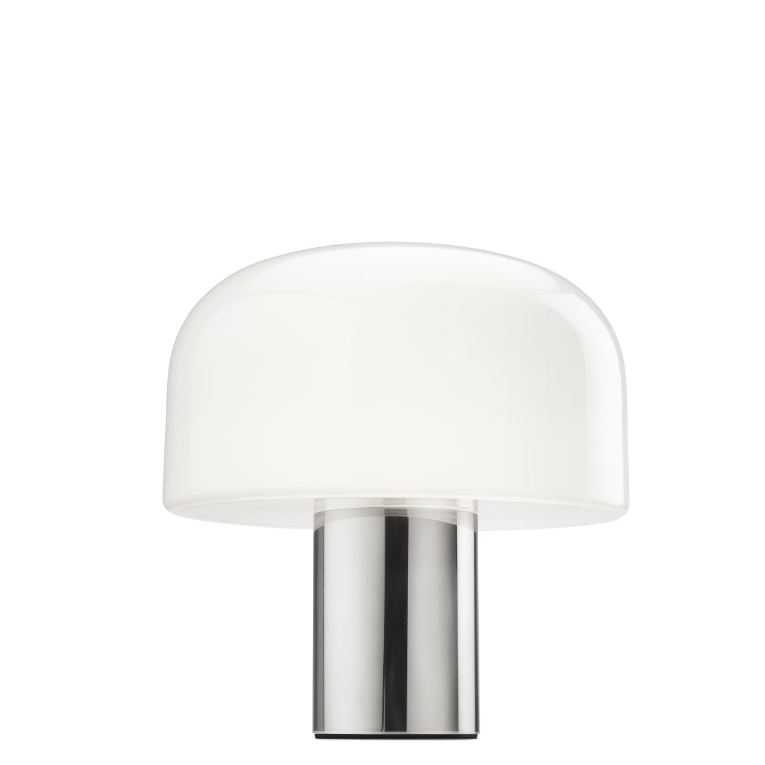 Bellhop Glas Bordlampe Lys Aluminium Rest Flos