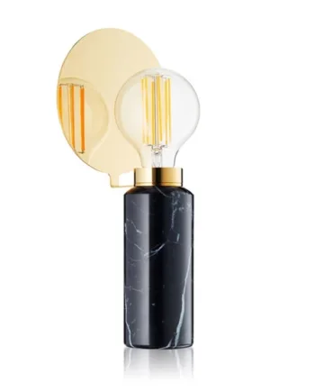 Blindspot Bordlampe Sort Marmor