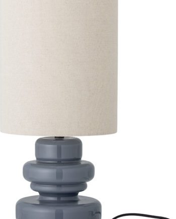 Bloomingville Fabiola Bordlampe Med Skærm Blå Glas