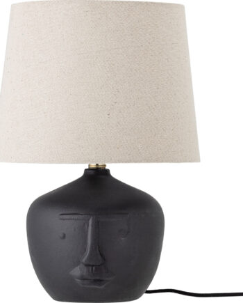 Bloomingville Matheo Bordlampe Med Skærm Sort Terrakotta