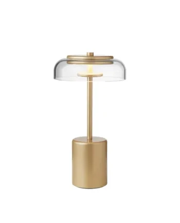 Blossi Mini Portable Bordlampe Batterilampe Nordic Guld Klar
