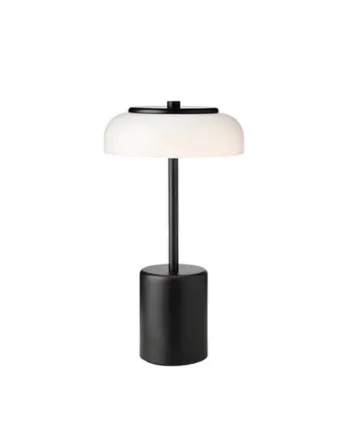 Blossi Mini Portable Bordlampe Batterilampe Sort Opal