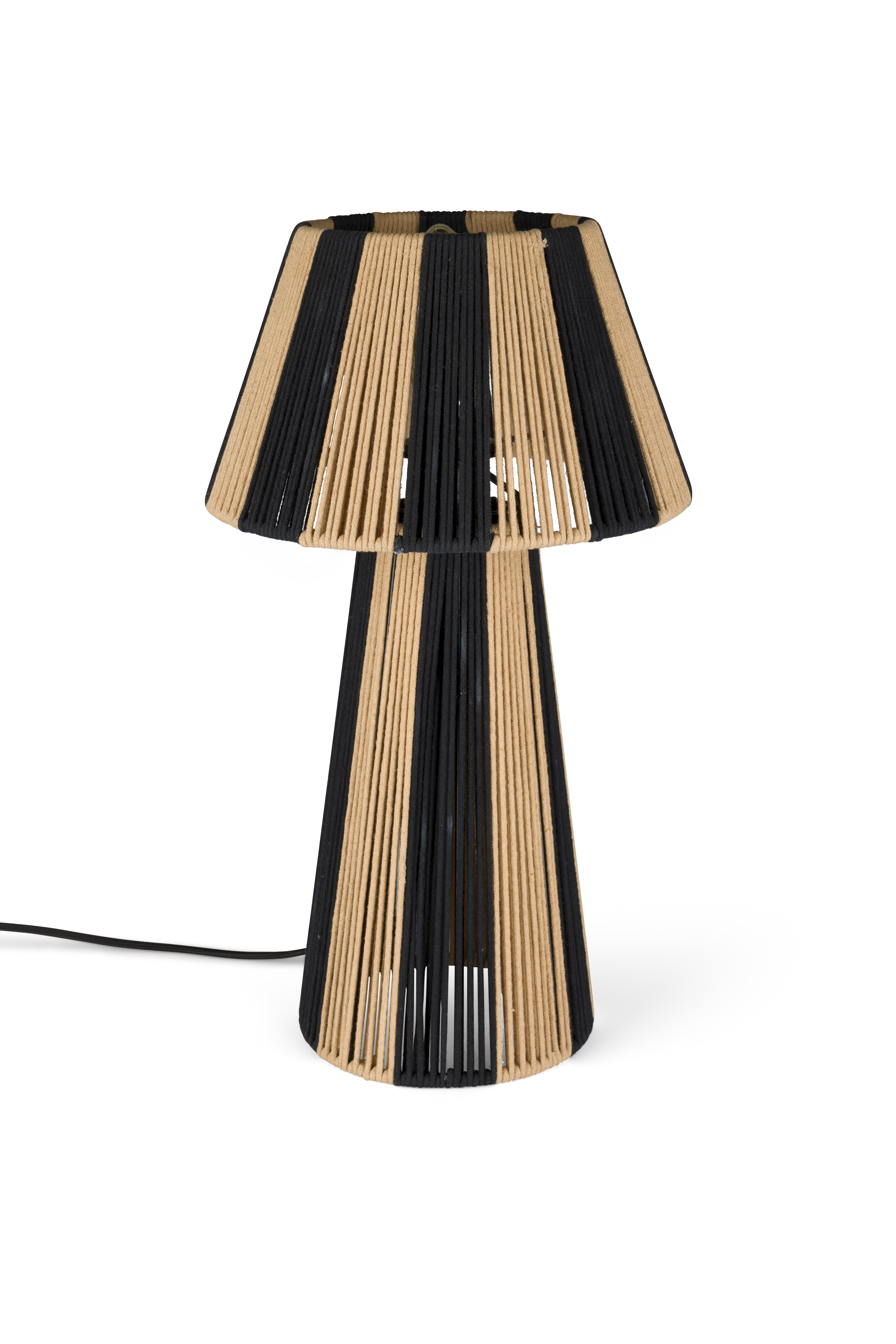 Bold Monkey Strip Bordlampe Beige Sort Reb