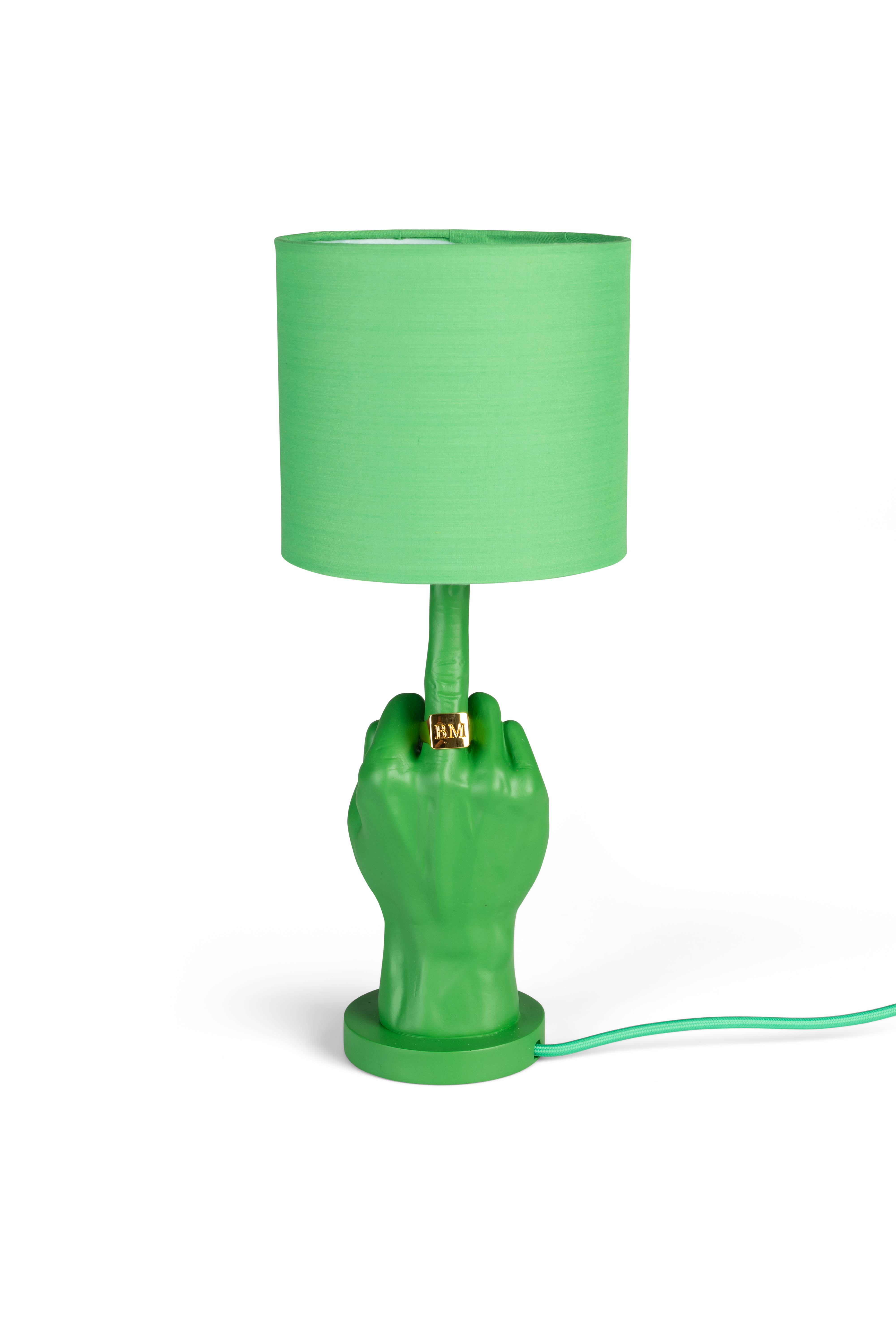 Bold Monkey What Bordlampe Grøn Polyresin