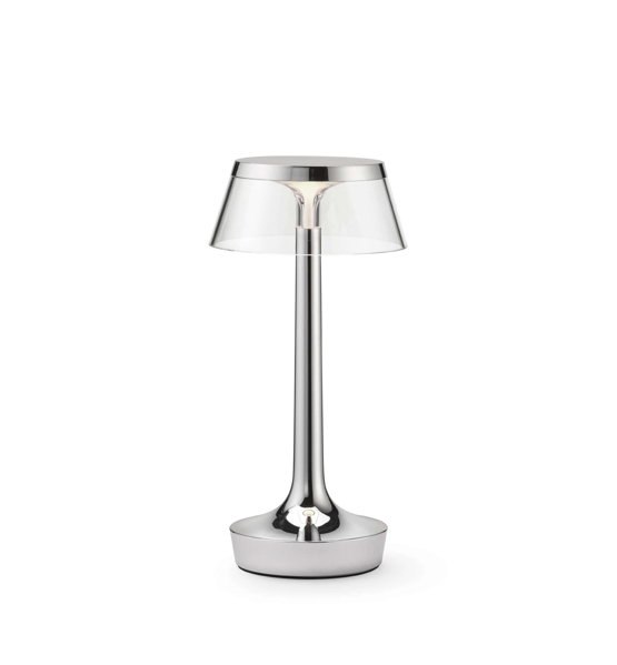 Bon Jour Unplugged Batterilampe Bordlampe Krom