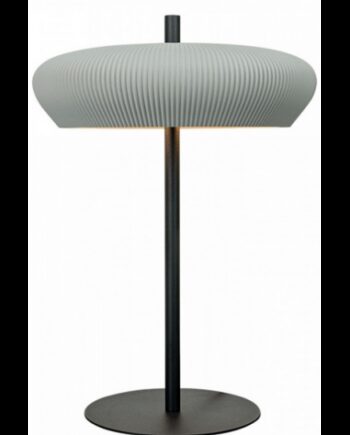 Bordlampe Aluminium Ler H40 ø28 Satineret Sort Grå