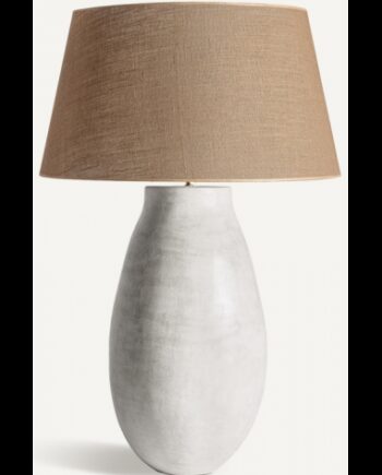 Bordlampe Beton Jute H110 Rustik Lysegrå Natur