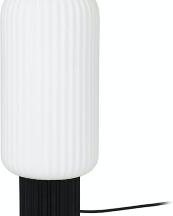 Bordlampe Broste Copenhagen Lolly Metal Glas Sort Hvid ø16 H39