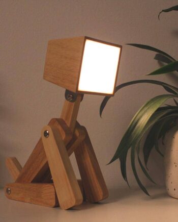 Bordlampe Charlie Moderne Trælampe Med Berøringssensor Dæmper