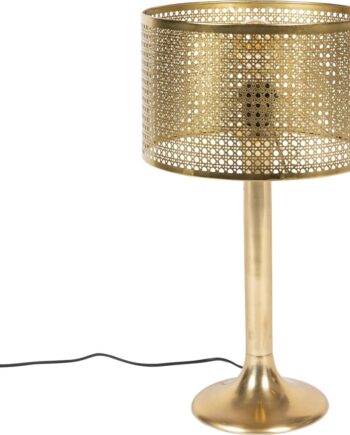 Bordlampe Dutchbone Barun Vintageinspireret Jern Mørk Sand ø28 H51