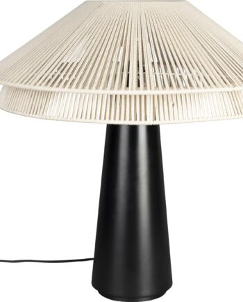 Bordlampe Dutchbone Elon Jern Antracit ø61 H62 Moderne Retro Design