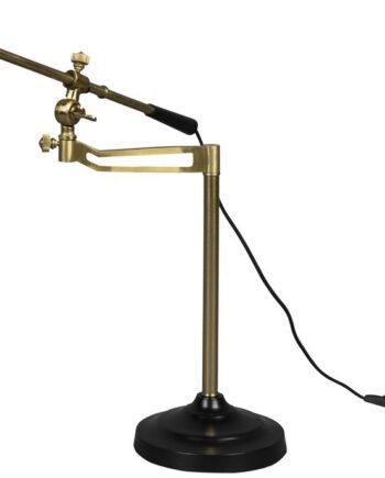 Bordlampe Dutchbone Penelope Antracit Retro Justerbar Jernlampe H50xb18xl64