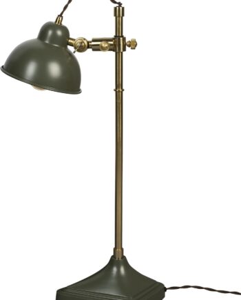 Bordlampe Dutchbone Todd Askegrå Jern Vintage Retro Justerbar Vipbar E27 H63 B18 L34