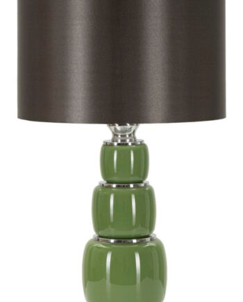 Bordlampe Glas Jern Stof 32x5x55