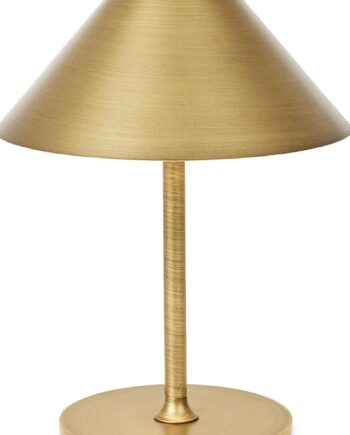 Bordlampe Halo Design Hygge Messing Med Genopladelig Led Ip54 ø15 H19
