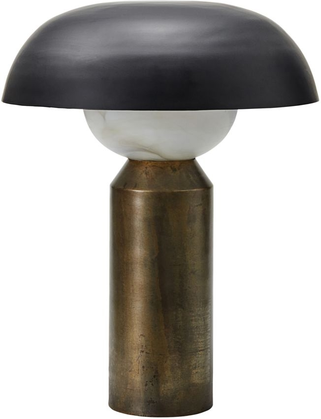 Bordlampe House Doctor Big Fellow Antik Messing Glas ø41 H55