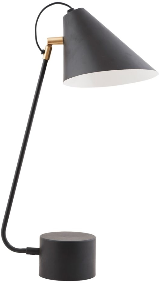 Bordlampe House Doctor Club Sort Vipbar Lampe Jern Messing ø20 H54 Ledning