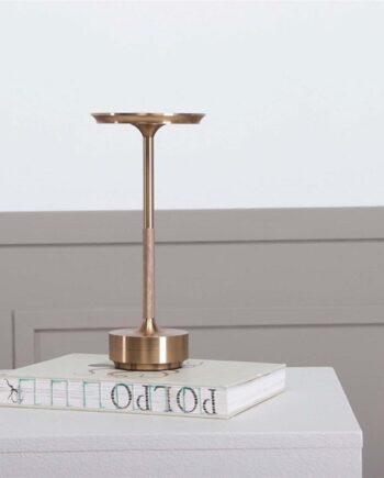 Bordlampe House Sander Ava Guldfinish ø13 H28 Genopladelig