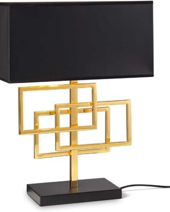 Bordlampe Ideal Lux Luxury Messing Sort Metal H46 B16 L35
