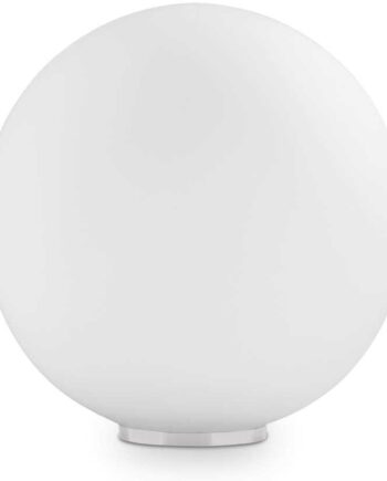 Bordlampe Ideal Lux Mapa Bianco Hvidt Glas ø20h21