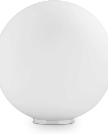 Bordlampe Ideal Lux Mapa Bianco ø40 H42 Hvid Glas E27 Fadning