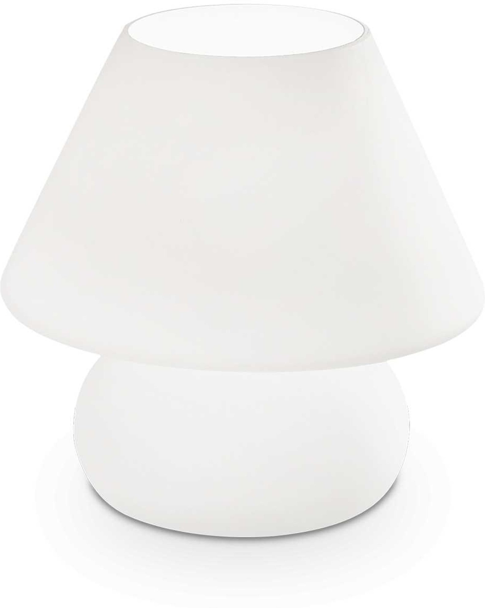 Bordlampe Ideal Lux Prato ø16 H18 Hvid Glas E14