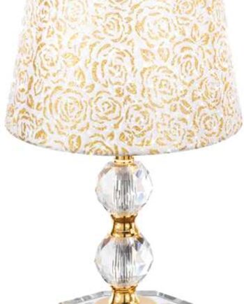 Bordlampe Ideal Lux Queen ø20 H36 Guld Metal Krystal