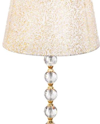 Bordlampe Ideal Lux Queen ø35 H67 Guld   Gennemsigtig