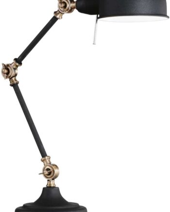 Bordlampe Ideal Lux Truman Sort Metal Med Justerbar Arm H40 L17 E27