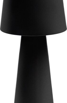 Bordlampe Kave Home Arenys Genopladelig Usb Led Metallampe Indendør Udendør Ip54 Mat Sort H25xø10