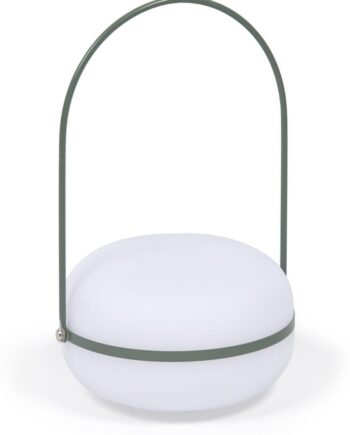 Bordlampe Kave Home Tea Med Integreret Led Usb Opladning Dimbar Grøn Nordisk Design