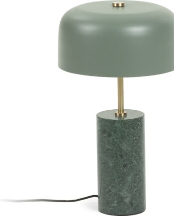 Bordlampe Kave Home Videl Marmor Metal Grøn ø26xh44