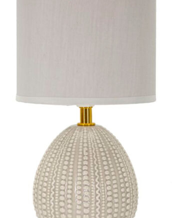Bordlampe Keramik Jern Stof 15x30x5