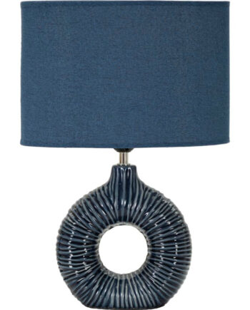 Bordlampe Keramik Jern Stof 28x5x15