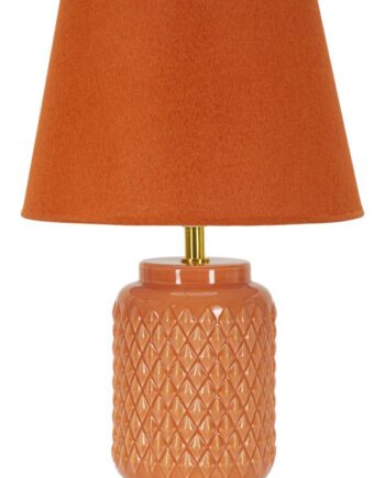 Bordlampe Keramik Orange 28x44