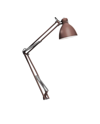Bordlampe Klemme Fra Leucos Rustbrun Hvid E27 Fatning