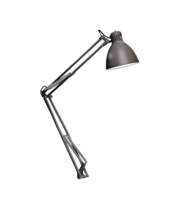 Bordlampe Klemme Fra Leucos Sable Grå Hvid E27 Fatning