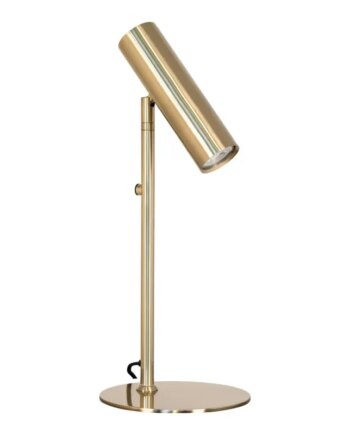 Bordlampe Lampe Messing Med Stofledning 200 Pære: Gu10 Led Ip20 6409102