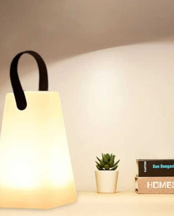 Bordlampe Led Med Hank Firkantet Eller Oval Rgb Farveskift Firkantet